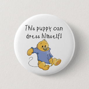 Welpe kleiden oben T-Shirts und Geschenke Button
