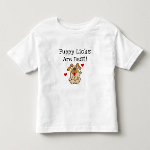 Welpe Licks sind am besten Kleinkind T-shirt