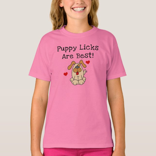 Welpe Licks sind beste T-Shirts und Geschenke (Vorderseite)