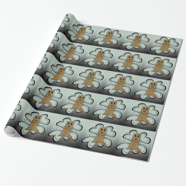 Welpe Liebe Geschenkpapier (Ungerollt)