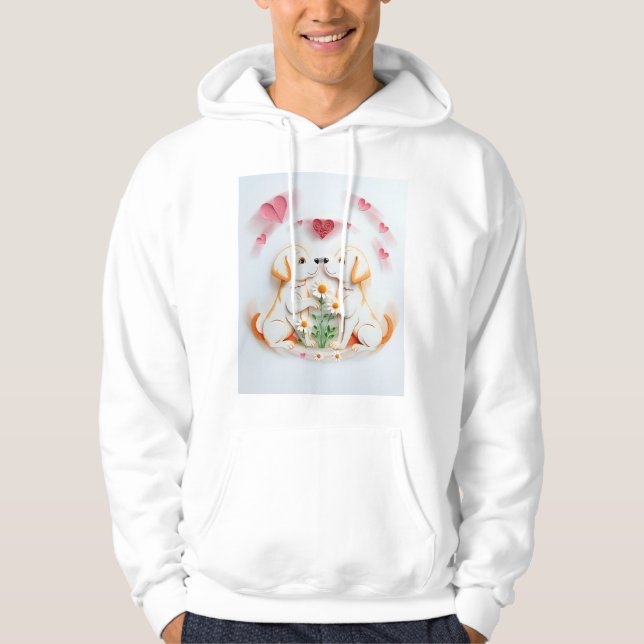 Welpe Liebe Hoodie (Vorderseite)