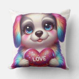 Welpe Liebe Kissen