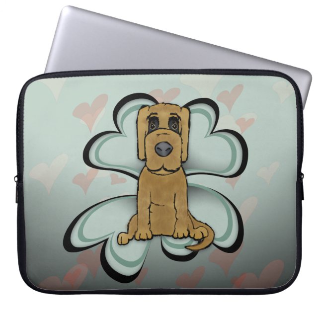 Welpe Liebe Laptopschutzhülle (Vorderseite)
