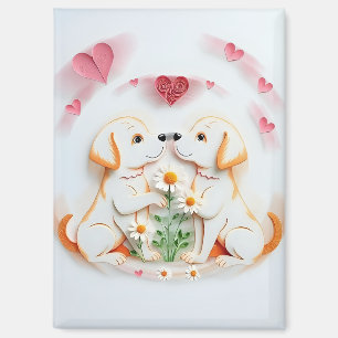 Welpe Liebe Magnet
