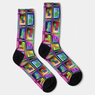 Welpe Liebe mehrfarbig Socken