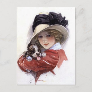 Welpe Liebe Postkarte