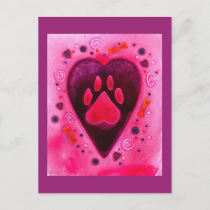 "Welpe Liebe" Postkarte