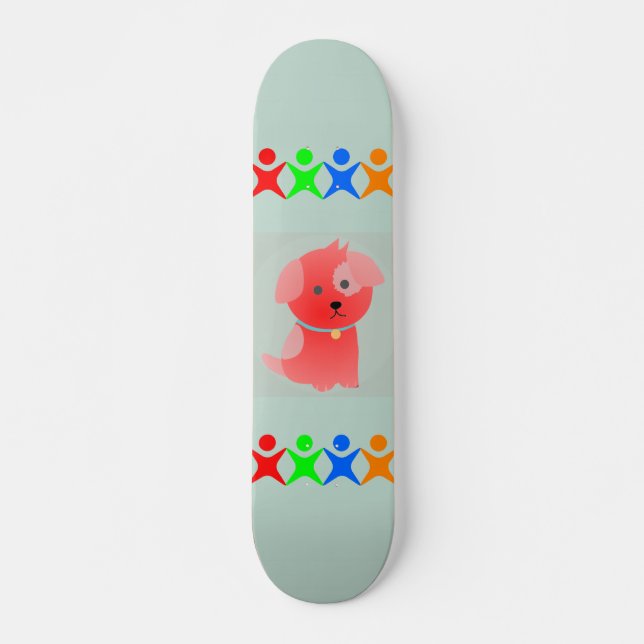 Welpe-Liebe-Skateboard Skateboard (Vorne)