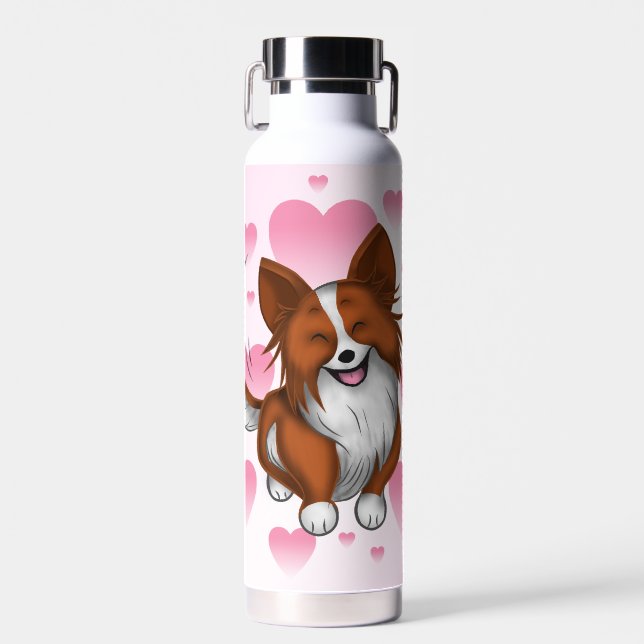 Welpe Liebe Trinkflasche (Vorne)
