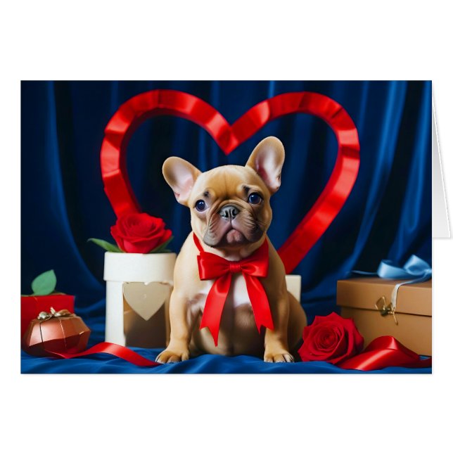 Welpe Liebe zender Romantik Schönes Geschenk (Vorderseite (Horizontal))