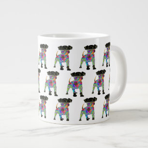 Welpe mit weißer Sonnenbrille Jumbo-Tasse