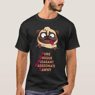 Welpe Mops Design Classic T - Shirt 888