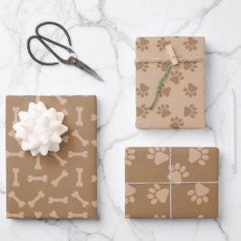 Welpe Party Geschenkwrake, Kinder und Haustiere Ge Geschenkpapier Set