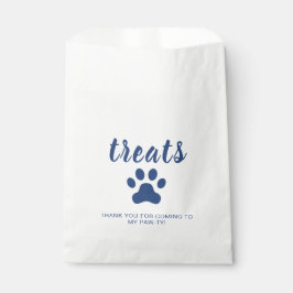 Welpe Party Leckerei bevorzugt Tasche blau Geschenktütchen