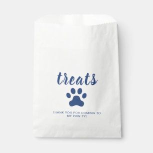 Welpe Party Leckerei bevorzugt Tasche blau Geschenktütchen