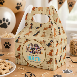 Welpe Pawty Dog Geburtstag Geschenkschachtel