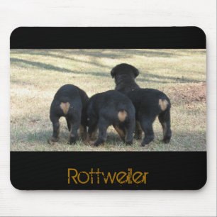 Welpe setzt Zeit drei fest Mousepad