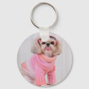 Welpe Shih Tzu - der Razz Schlüsselanhänger