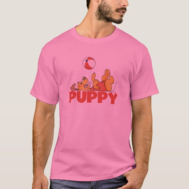 Welpe spielt T-Shirts und Geschenke (Vorderseite)