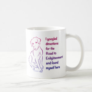 Welpe Straße zur Erleuchtung Kaffeetasse