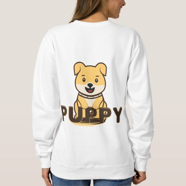 Welpe Sweatshirt (Rückseite)