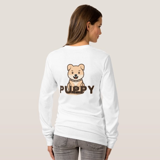 Welpe T-Shirt (Schwarz voll)