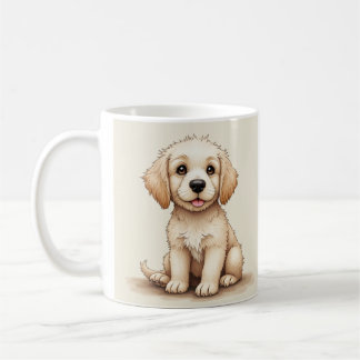 Welpe-Tasse (Golden Retriever) Kaffeetasse
