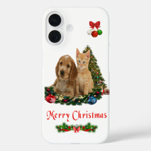 Welpe und Kätzchen iPhone 16 Hülle
