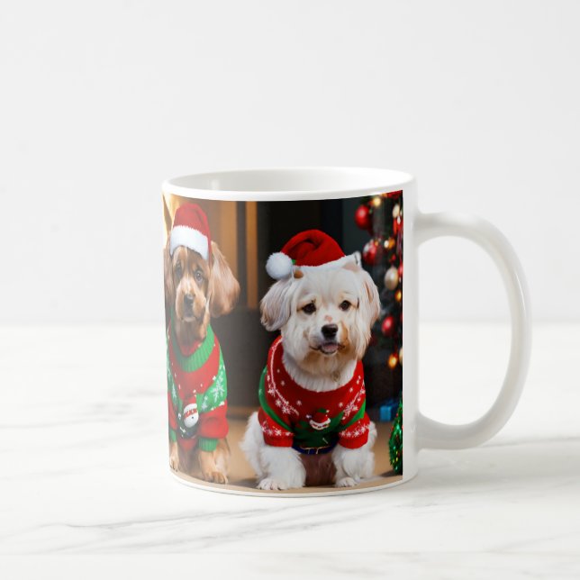 Welpe Weihnachten Geschenke Kaffee Tasse Urlaub (Rechts)
