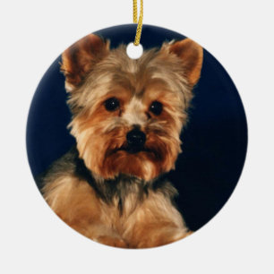 Welpe Yorkshires Terrier Keramik Ornament