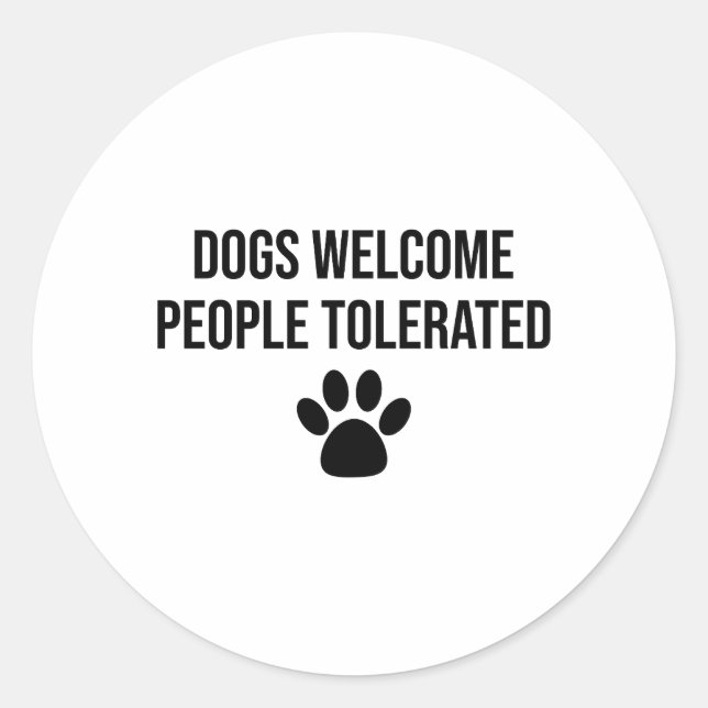 Welpe Zitat, Hunde, Redewendungen, Hund kurzes Zit Runder Aufkleber (Vorderseite)