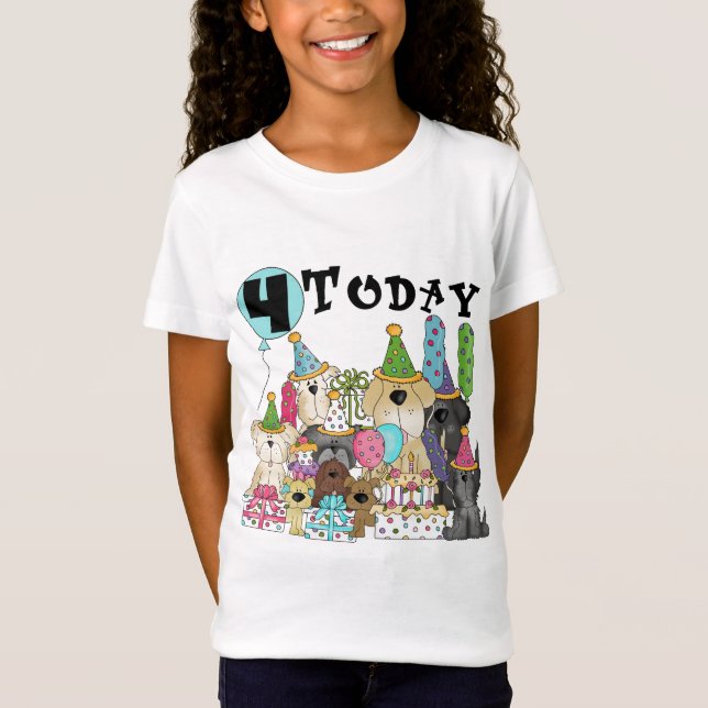 Welpen 4. Geburtstag Bash Tshirts und Geschenke (Vorderseite)