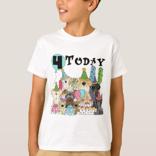 Welpen 4. Geburtstag Bash Tshirts und Geschenke