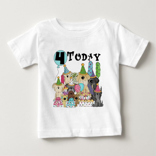 Welpen 4. Geburtstag Bash Tshirts und Geschenke (Vorderseite)