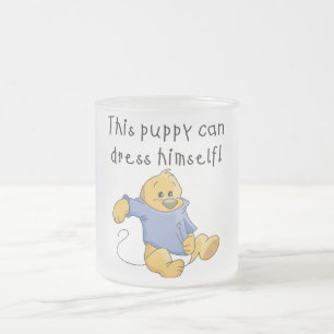 Welpen Anziehpullover und Geschenke Mattglastasse