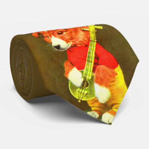 Welpen-Banjo-Spieler-Druck Krawatte