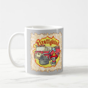 Welpen-Feuerwehr-Feuerwehreinsatzwagen-Tassen Kaffeetasse