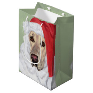 Welpen-Geschenk-Tasche Sankt gelbe Labrador Mittlere Geschenktüte