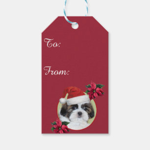 Welpen-Geschenkumbauten WeihnachtsShih Tzu Geschenkanhänger