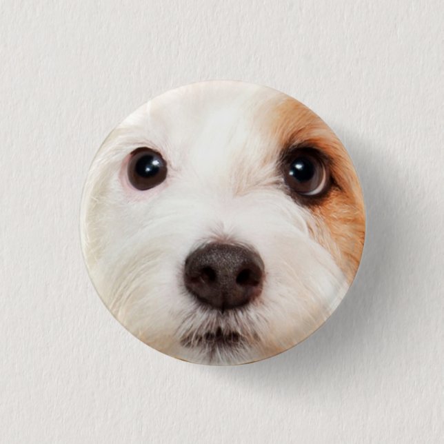 Welpen-Gesicht Button (Vorderseite)