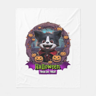 Welpen-Halloween-Kostüm Fleecedecke