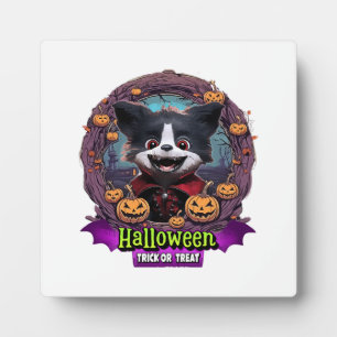 Welpen-Halloween-Kostüm Fotoplatte