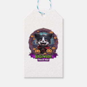 Welpen-Halloween-Kostüm Geschenkanhänger