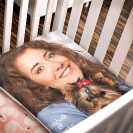 Welpen Hund Lover Foto Niedlich personalisieren Fleecedecke