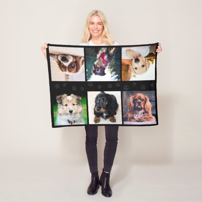 Welpen Hunde Instagram Fotos Fleecedecke (Beispiel)