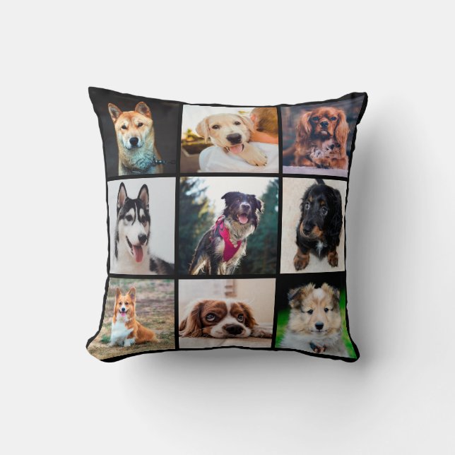 Welpen Hunde Instagram Fotos Kissen (Vorderseite)