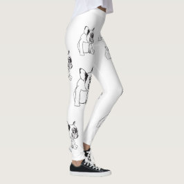 Welpen-Hundebulldoggen-Franzosen Buldog Leggings