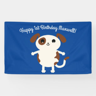 Welpen-Hundeniedliches buntes 1. Banner