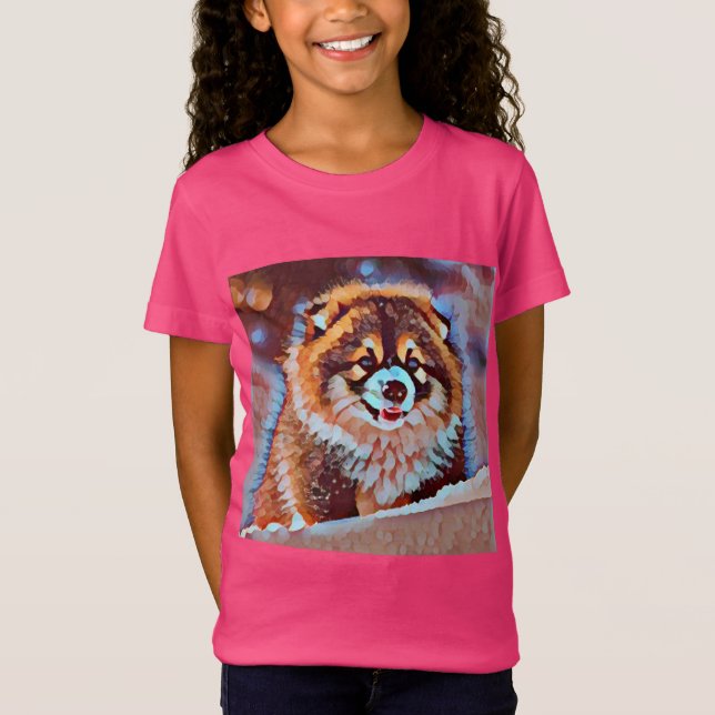 Welpen-Huskies T-Shirt (Vorderseite)