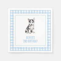 Welpen-Husky-Preppy-Karotten-Geburtstag